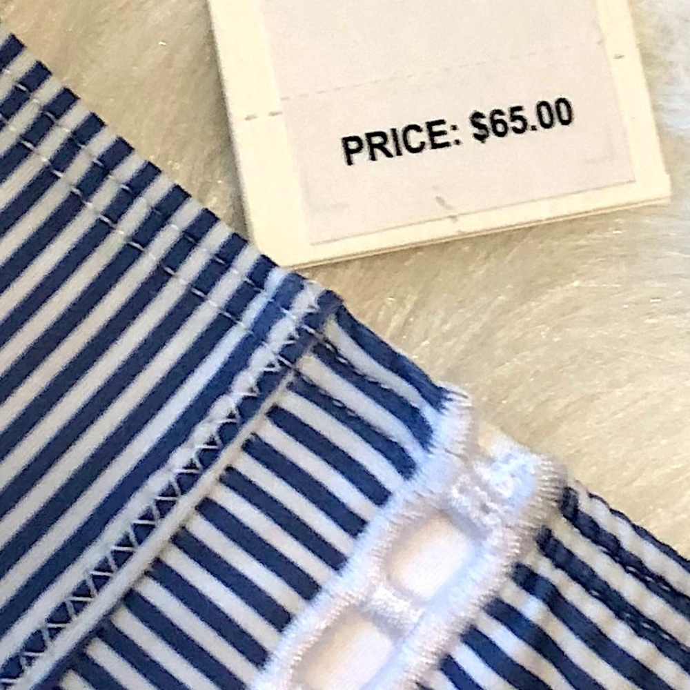 Vineyard Vines High Waist Sandbar Stripe Bikini 👙 - Picture 5 of 7